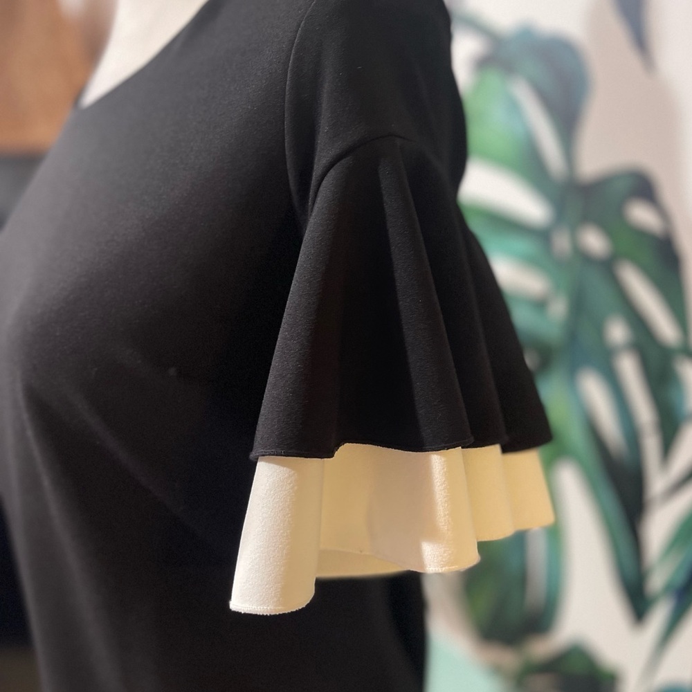 ⚫️Tommy Hilfiger Chic Black and White Midi Dress⚫️ - Picture 4 of 8